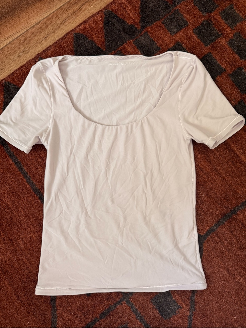 aerie Light Pink Scoop Neck Short Sleeve Tee